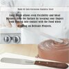 A2Z Scilab Icing Spatula Straight 6 Long Plain Blade Sturdy Wood Handle, Total Length 10.4 A2Z-ZR-WHS6